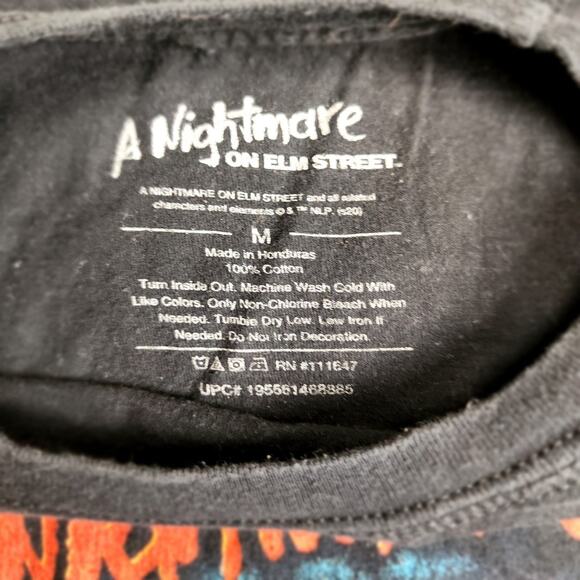 A Nightmare on Elm Street Horror Movie Black Short Sleeve T-Shirt Men's Size M - Picture 4 of 4